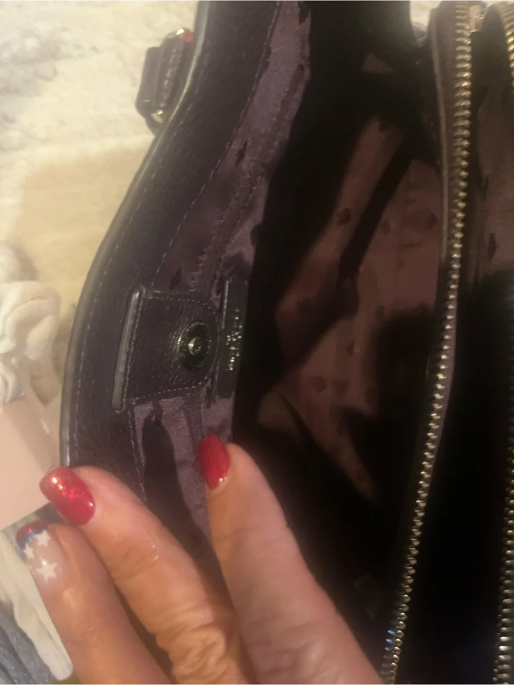 kate spade Pink, Red & Navy Floral Satchel